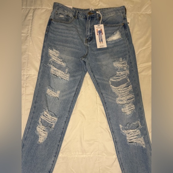 Forever 21 Distressed Blue Jeans Size 28   #28 - Picture 2 of 10